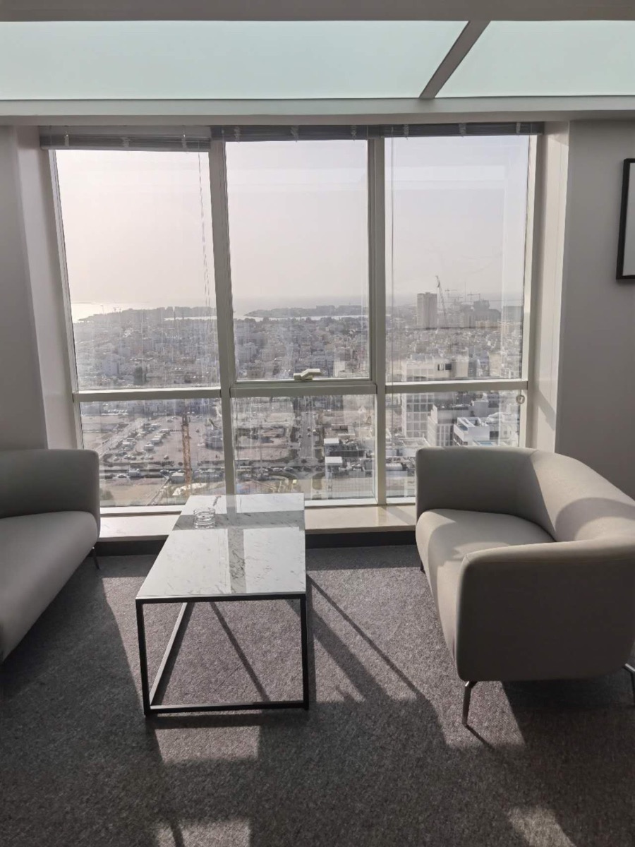 Lounge seating with Dubai city view